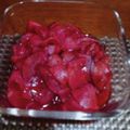 ひっこ's cooksnap of when they made 赤い大根で簡単漬物.