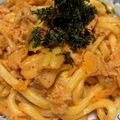 りくとそらのはは's cooksnap of when they made 簡単、豚キムチ焼きうどん.