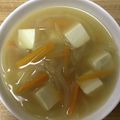 かおり♡♡♡'s cooksnap of when they made 豆腐入り☆コンソメスープ.