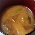 ヨシヨッシー's cooksnap of when they made 冬瓜と焦がしネギでほっこり味噌汁.