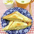 在宅勤務のおじさん's cooksnap of when they made ツナキャベツとチーズのホットサンド.