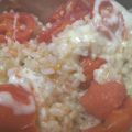 ソンくん's cooksnap of when they made トマトチーズのリゾット風ご飯✱.