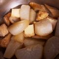 大阪のちゃーちゃん's cooksnap of when they made 大根とごぼう天の炊いたん.