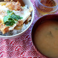 花時計咲いた's cooksnap of when they made 再現！ゆで太郎の得セット♪ミニかつ丼と冷.