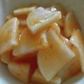こみく's cooksnap of when they made 熟れすぎた柿で、大根の柿漬け.