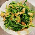 miwayon's cooksnap of when they made カブの葉副菜☆カブの葉の玉子とじ☆.