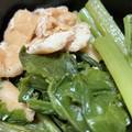 わんあみ's cooksnap of when they made かぶの葉と油揚げの煮浸し☆しらす入り☆.