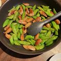 まんだちゃん's cooksnap of when they made 色鮮やか☆スナップエンドウの炒め物.