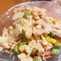 クックUR1SUQ☆'s cooksnap of when they made カリフラワーとカニカマの胡麻マヨサラダ.