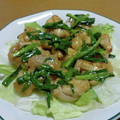 55才のおじさん's cooksnap of when they made 簡単やわらか！鶏むねとニラの中華風炒め.