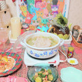 sakuraロゼット's cooksnap of when they made 野菜を巻いて ねぎ塩白だし豚しゃぶ鍋.