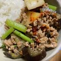 あたむ❤189's cooksnap of when they made 茄子とカブと豚ひき肉のピリ辛炒め.