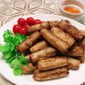 クマちー's cooksnap of when they made グリーンカレーのペーストで☆簡単ミニ春巻.