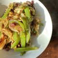 栗丸うさぎ's cooksnap of when they made 豚ひき肉、玉ねぎ、ピーマンの卵炒め.