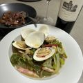 みきんどる's cooksnap of when they made はまぐりと菜の花の春先取り☆パスタ.