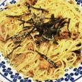 eユキさん's cooksnap of when they made 玉ねぎとサバ缶だけ！簡単和風鯖味噌パスタ.