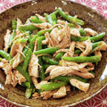 あーこ姐's cooksnap of when they made 〖 鶏むね肉といんげんのごま和え 〗.