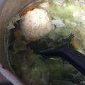 葉月優希's cooksnap of when they made 鍋に汁物アレンジ自在！鶏団子（つみれ）.