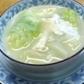 プルンバゴ's cooksnap of when they made (捨てちゃう外葉で)レタスと卵のスープ.