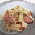 ☆みきりん★'s cooksnap of when they made えのきとベーコンのバター醤油炒め.