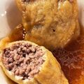 かな☆'s cooksnap of when they made 超簡単油揚げのお豆腐と合い挽きの肉詰め♪.