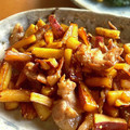 ＊クックhana＊'s cooksnap of when they made 豚こまとさつまいもの甘辛照り焼き.