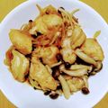 毎日のクック's cooksnap of when they made 鶏むね肉としめじのオイスター炒め.