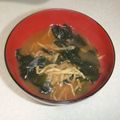 きらり流れ星's cooksnap of when they made 切り干し大根とわかめの味噌汁.