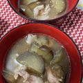 猫のミイヤ's cooksnap of when they made 簡単♪＊なすと豚のお味噌汁＊.