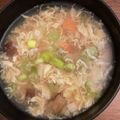 クックXDYYKY☆'s cooksnap of when they made とろみつき！かに玉豆腐の中華風スープ.