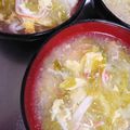 みき☆ハチ's cooksnap of when they made 白菜、蟹カマ、卵で色鮮やかな中華スープ.