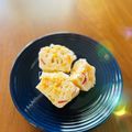のーかのむすめ's cooksnap of when they made レンジで簡単！ハムチーズコーンの蒸しパン.
