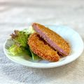 かっちゃん杉's cooksnap of when they made 超〜厚切り ！！！ハムカツ.