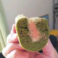 ダイエッターひさ子's cooksnap of when they made 抹茶蒸しパンのきな粉クリームサンド.