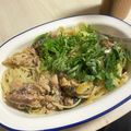 aki42's cooksnap of when they made オイルサーディンと大葉のスパゲティ.