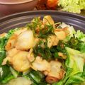 ♡emimi♡'s cooksnap of when they made 焼き白菜とタコのガーリックオイル。.