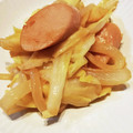 ごまかな's cooksnap of when they made ✿キャベツと魚肉ソーセージのめんマヨ炒め.