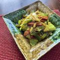 栗丸うさぎ's cooksnap of when they made カレー味♡ウインナー・キャベツ炒め.