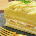☆meg☆milk☆'s cooksnap of when they made さつまいも☆モンブランショートケーキ.