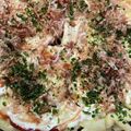 きゃろぽて's cooksnap of when they made うどんで♡なんちゃって洋風チーズチヂミ.