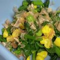 yummy?'s cooksnap of when they made ホウレン草とコーンのおかか和え☆簡単弁当.