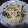きらり流れ星's cooksnap of when they made 斬新やけど！鶏きもと豆腐の甘辛煮.
