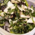 花半874's cooksnap of when they made 春菊と蕪のやみつきサラダ.