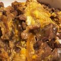 ぽぽちゃんmama's cooksnap of when they made 簡単おいしーい★牛とじ丼.