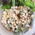 §ゆきんこ§'s cooksnap of when they made 蒸し大豆で手軽に栄養たっぷりの大豆サラダ.