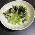 ropeiro's cooksnap of when they made ねぎとわかめのぬた味付は味噌とカンタン酢.