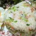 ゆけり３兄弟's cooksnap of when they made 大根菜炒めおにぎり.