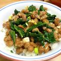 ぽろっとＱちゃん's cooksnap of when they made 小松菜･納豆和え☆おつまみ☆.