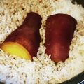 クックM96XDX☆'s cooksnap of when they made 炊飯器でホクホク☆さつまいも.
