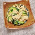 コムギ大好き's cooksnap of when they made むね肉で【茹で鶏とキュウリのごま酢和え】.